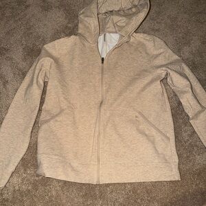 Travis Mathew Beige and White Zip-Up Jacket
